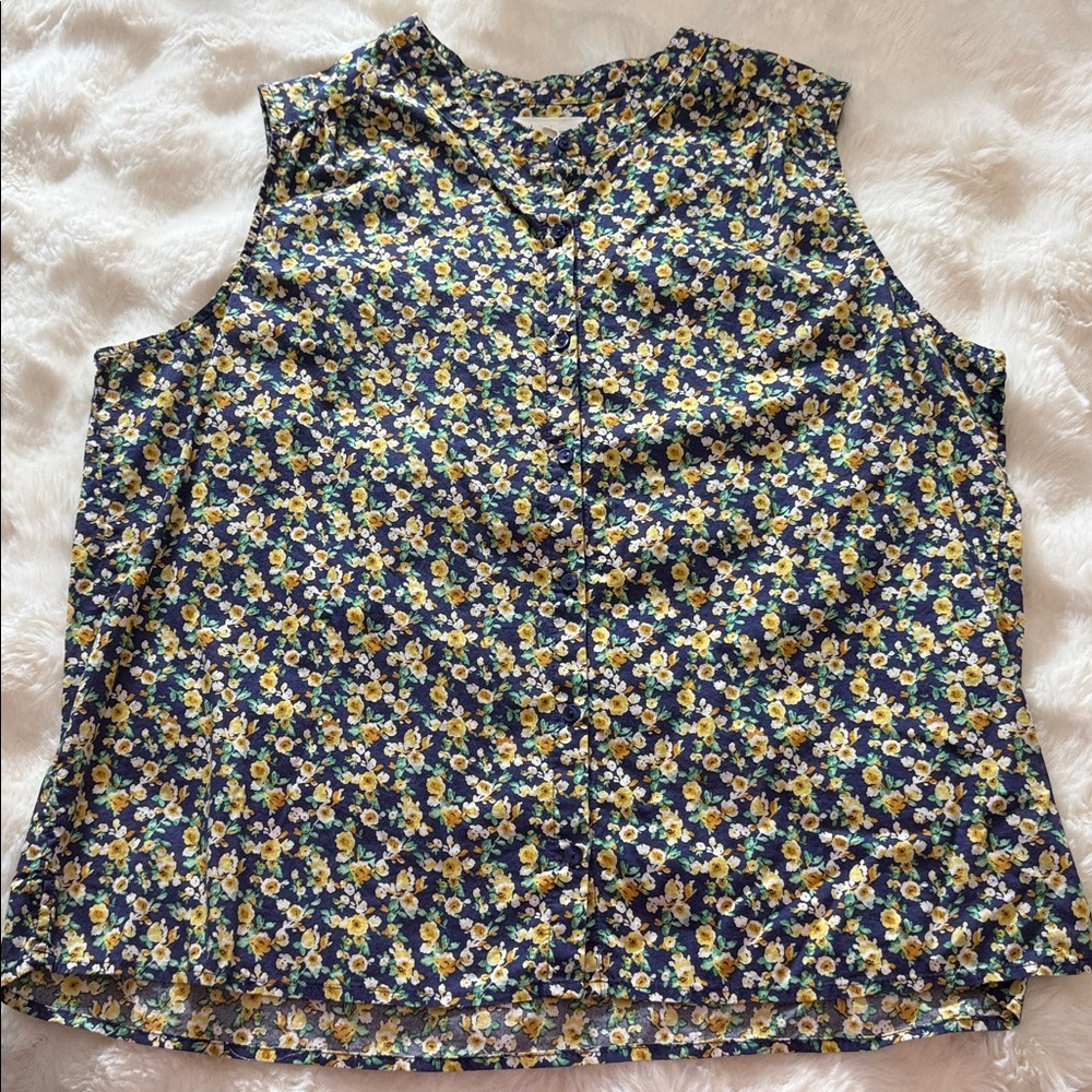 Land & Sea Sleeveless Floral Top